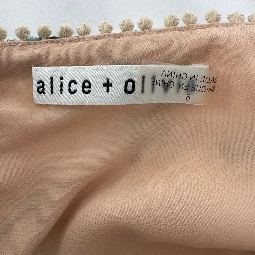 Alice + Olivia Floral Mini Dress with Puff Sleeves - Picture 7 of 8